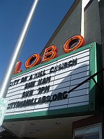 USA - Albuquerque NM - Lobo Theatre Neon Sign (24 Apr 2009)